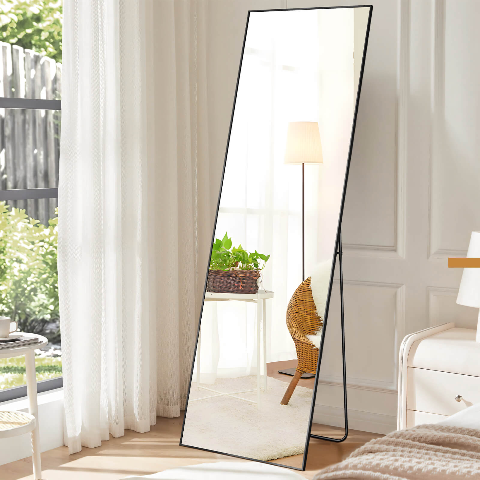 Full Length Aluminum Alloy Standing Mirror
