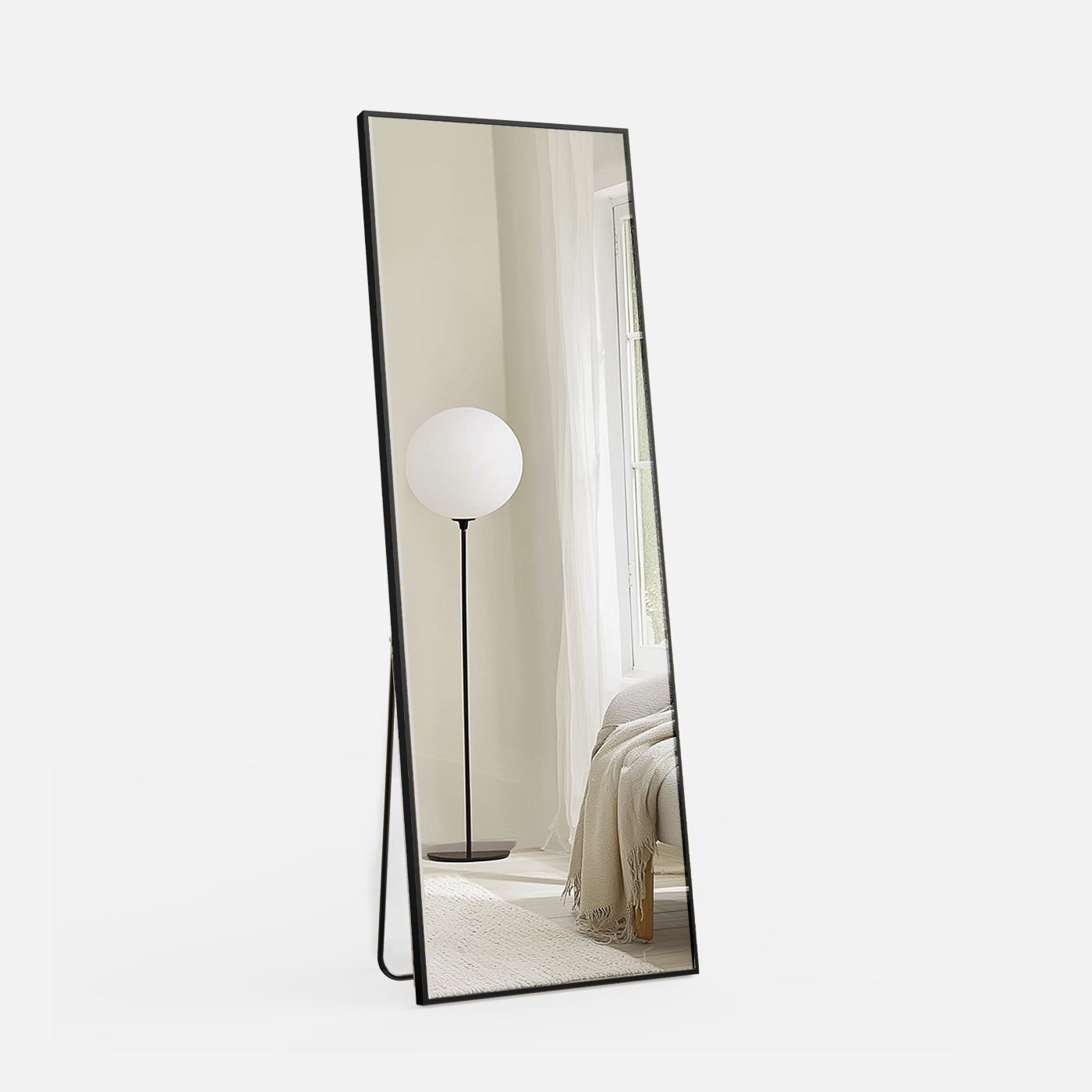 Full Length Aluminum Alloy Standing Mirror
