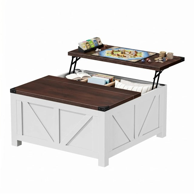 Lift Top Coffee Table with USB Charging & Hidden Storage