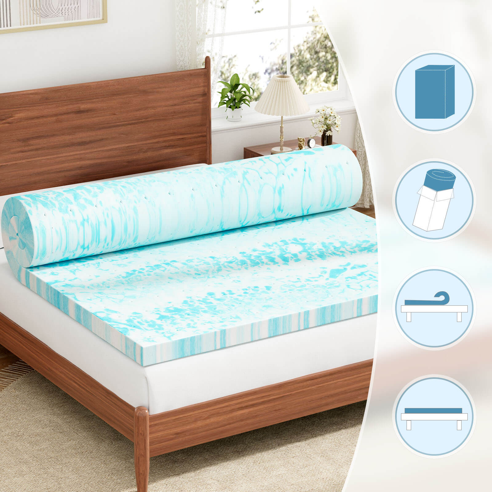Memory Foam Mattress Topper