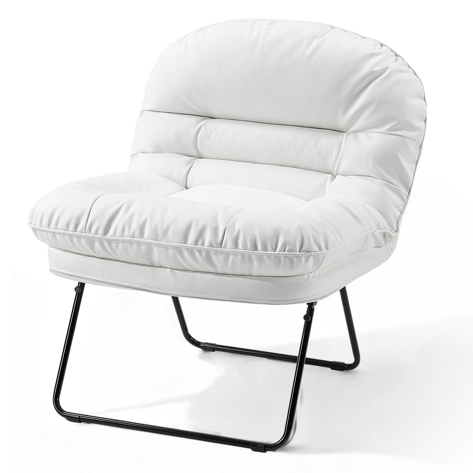 Foldable Cushioned Saucer Lounge Chair