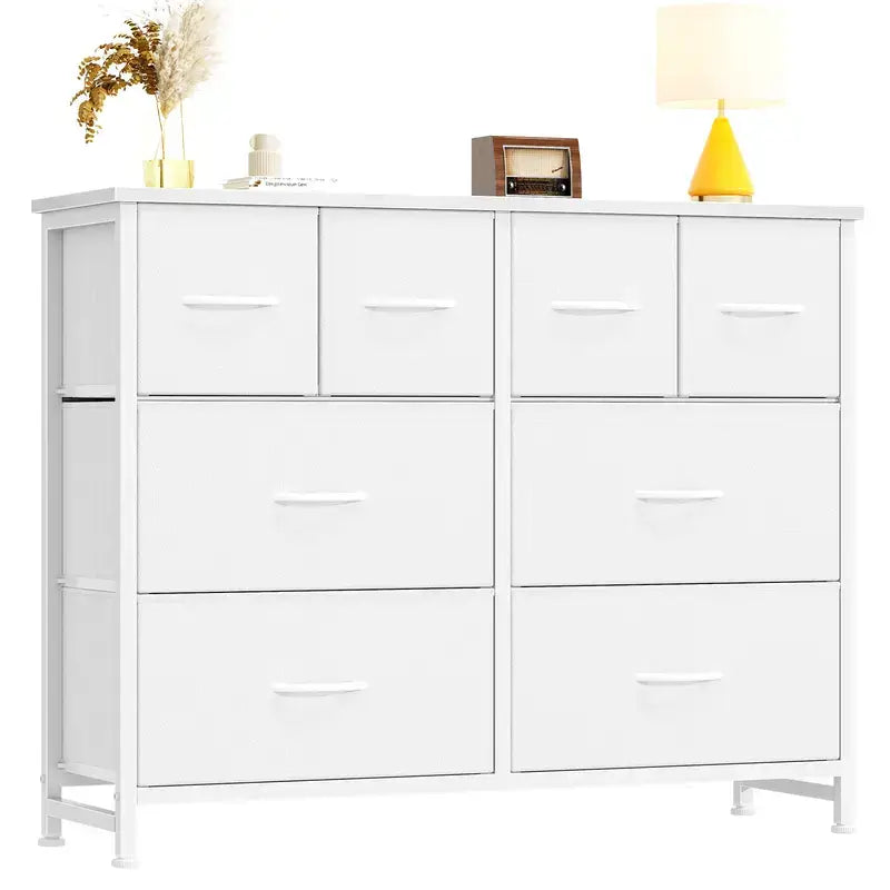 Warebay 8-Drawer Fabric Storage Organizer with Wooden Top