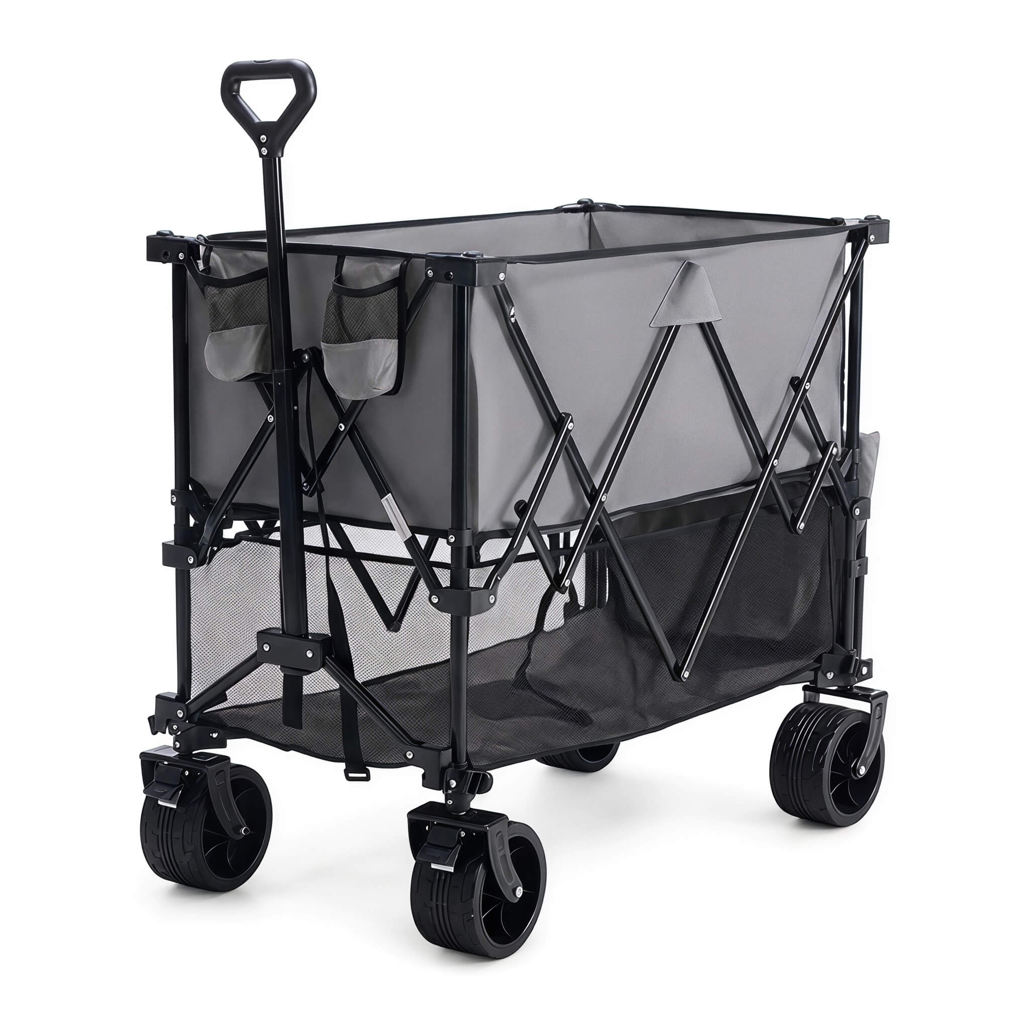 Warebay 440 lbs Heavy-Duty Collapsible Wagon Cart for Camping