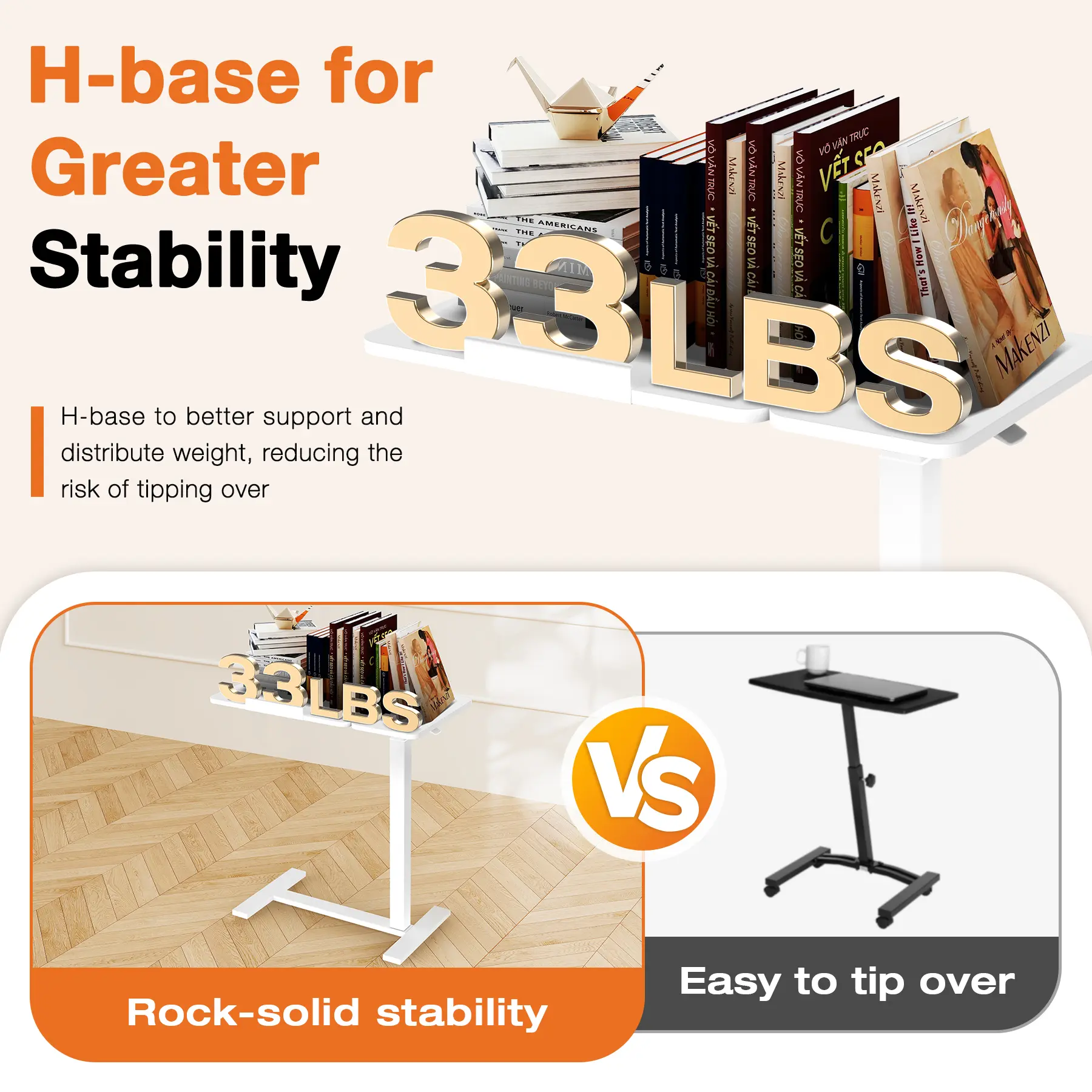 Warebay VersaTray Adjustable Multifunctional Side Table