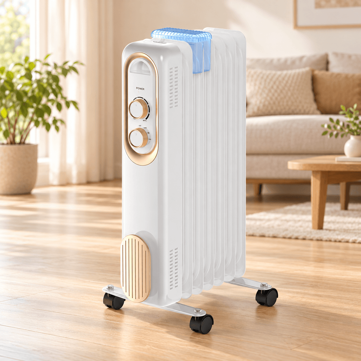 1500W Portable Space Heater with Adjustable Thermostat