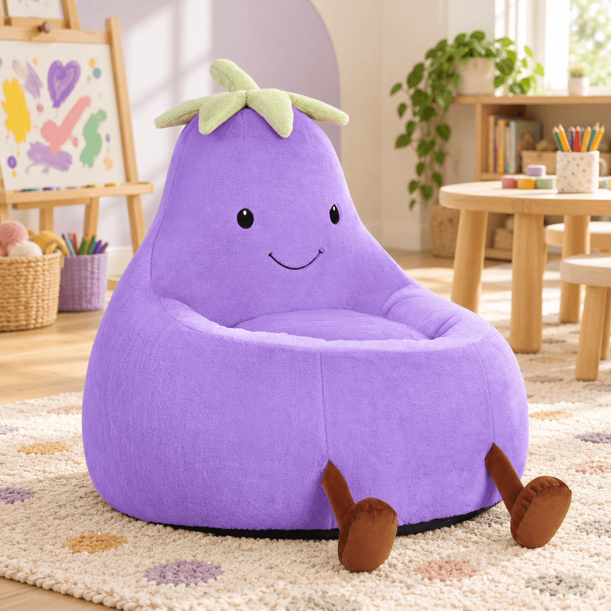 Kids Bean Bag Chair, 24"/31" Plush Lounge Sofa Chair, Perfect Christmas Gift for Kids