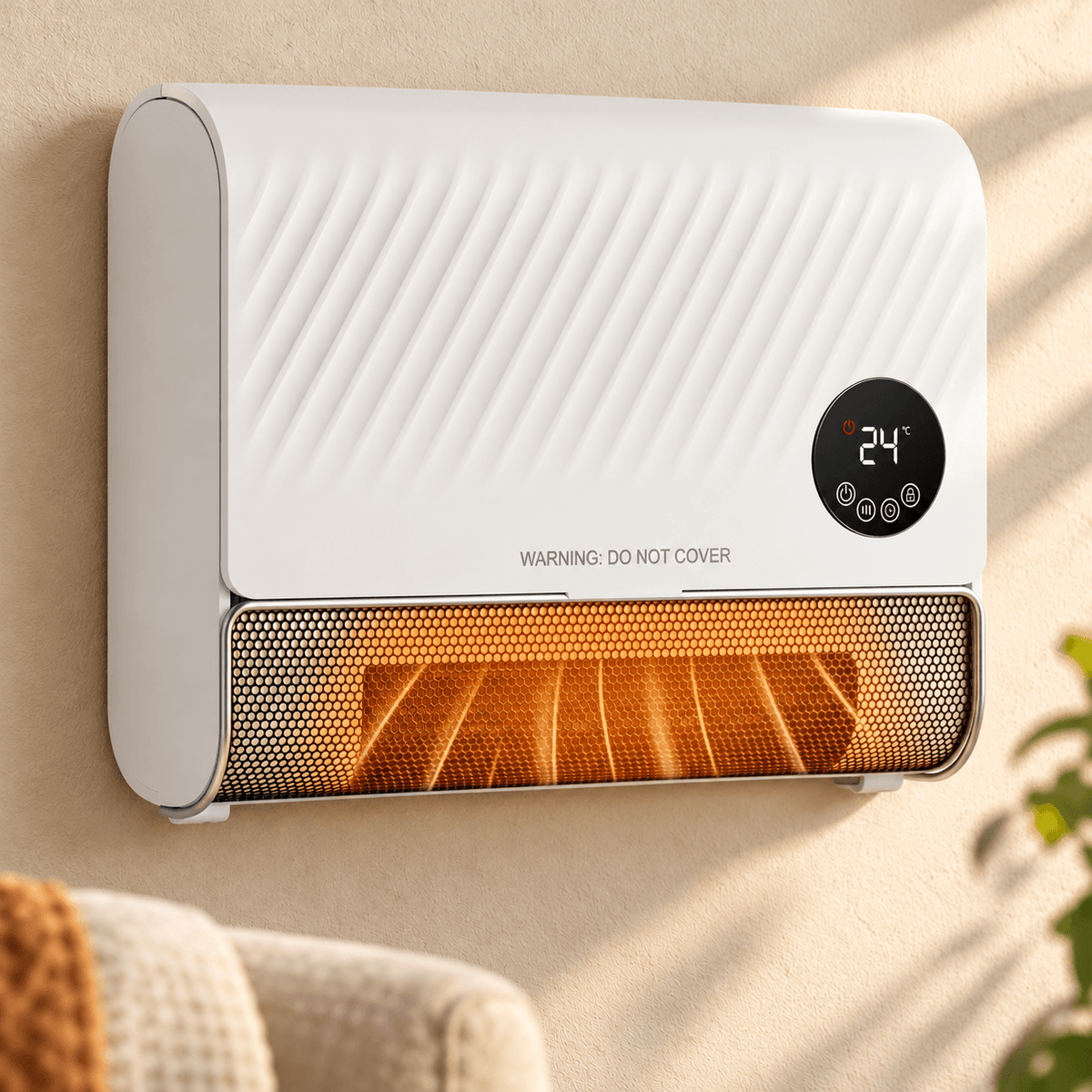 Smart Wall Space Heater with Remote