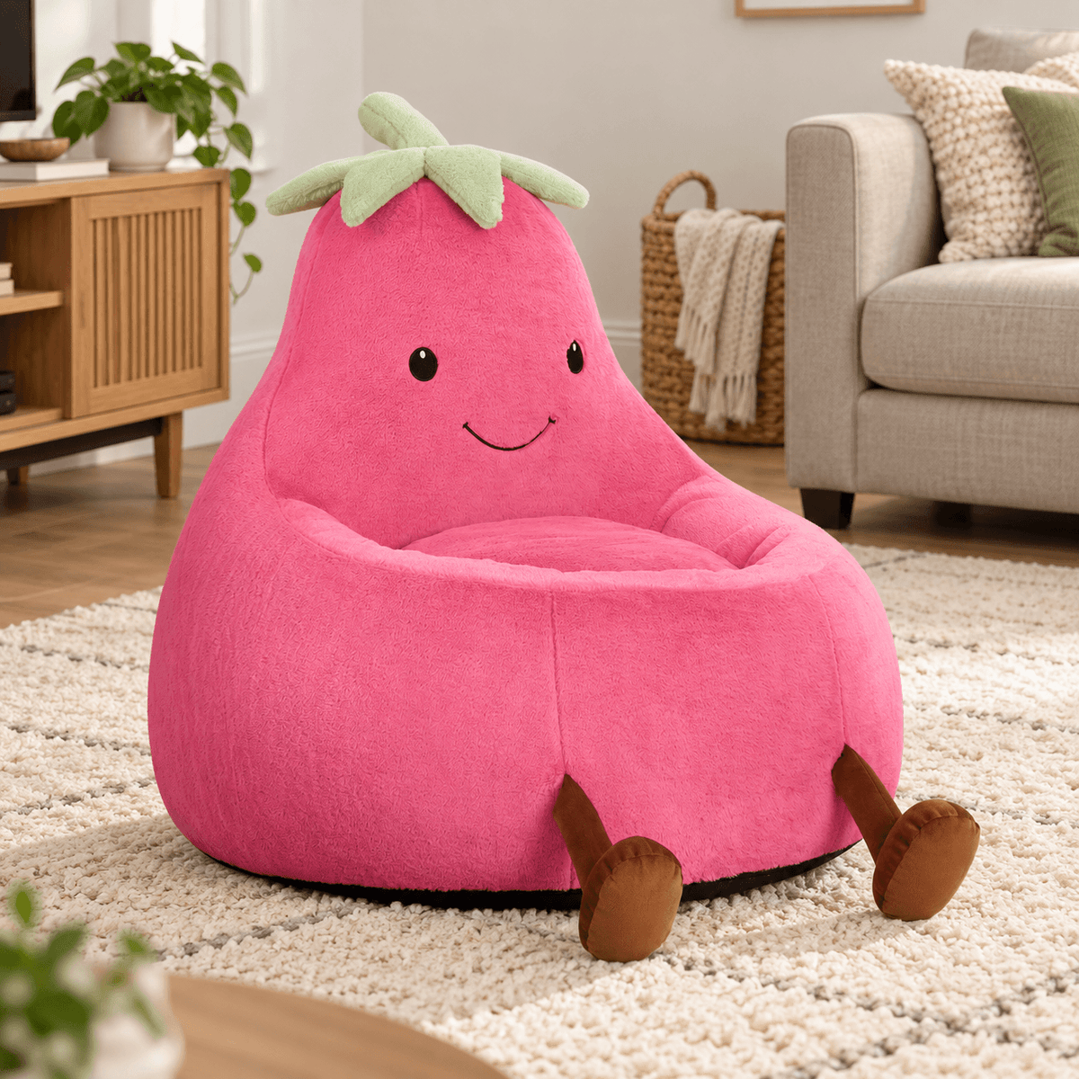 Kids Bean Bag Chair, 24"/31" Plush Lounge Sofa Chair, Perfect Christmas Gift for Kids