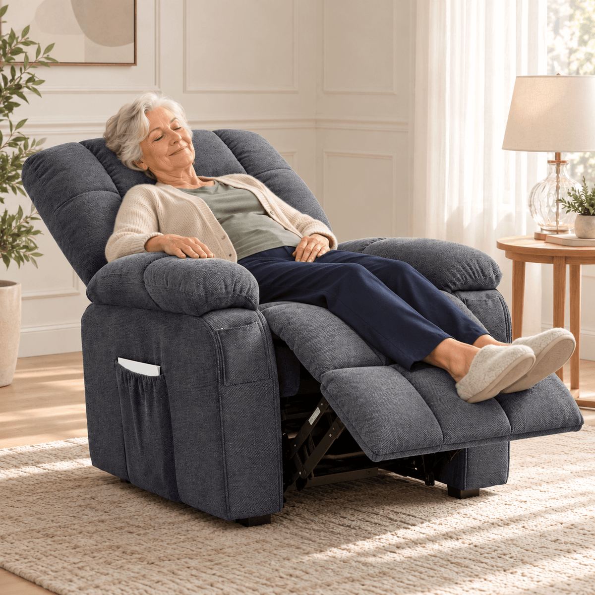 Power Lift Recliner Chair with Massage & Heat, Remote Control