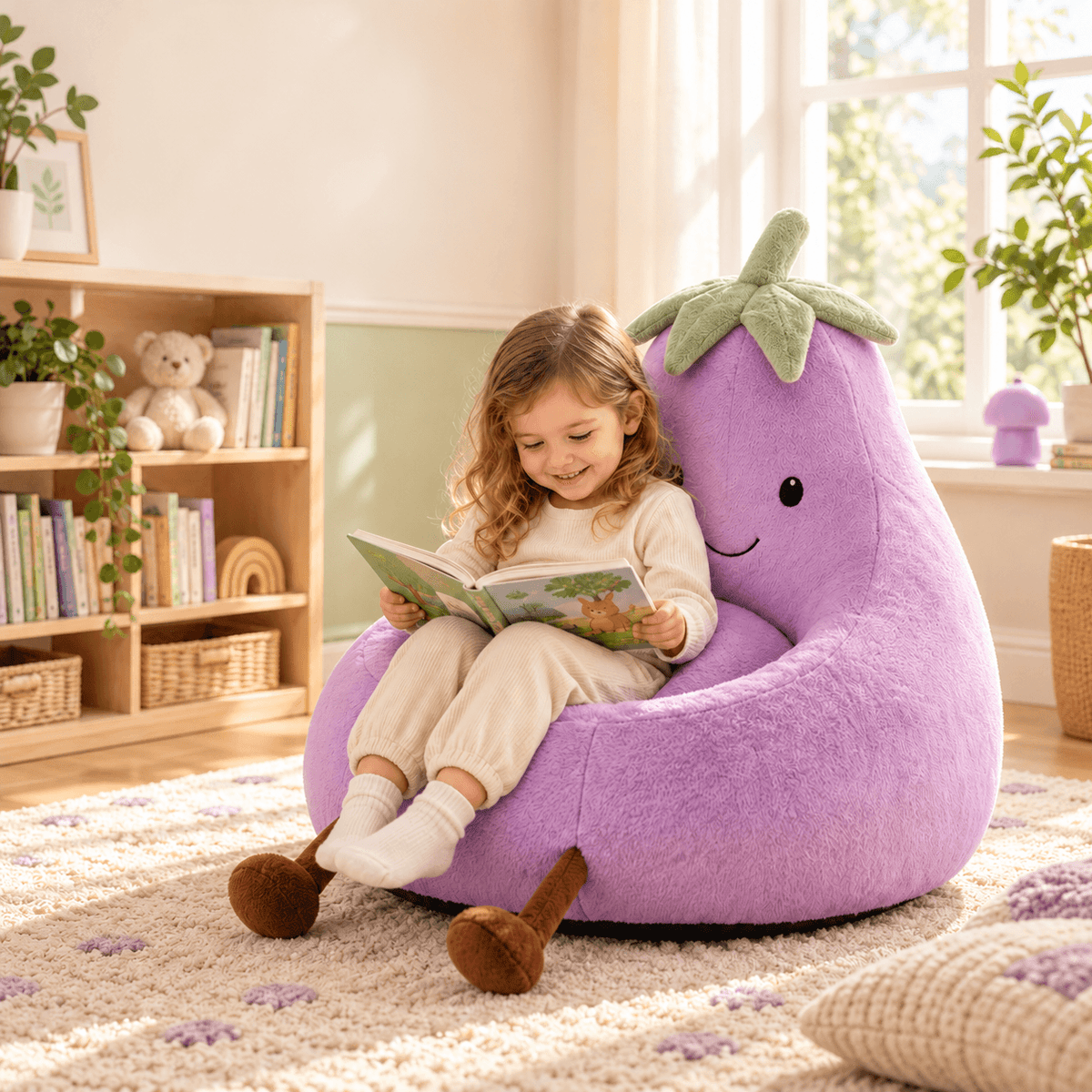 Kids Bean Bag Chair, 24"/31" Plush Lounge Sofa Chair, Perfect Christmas Gift for Kids