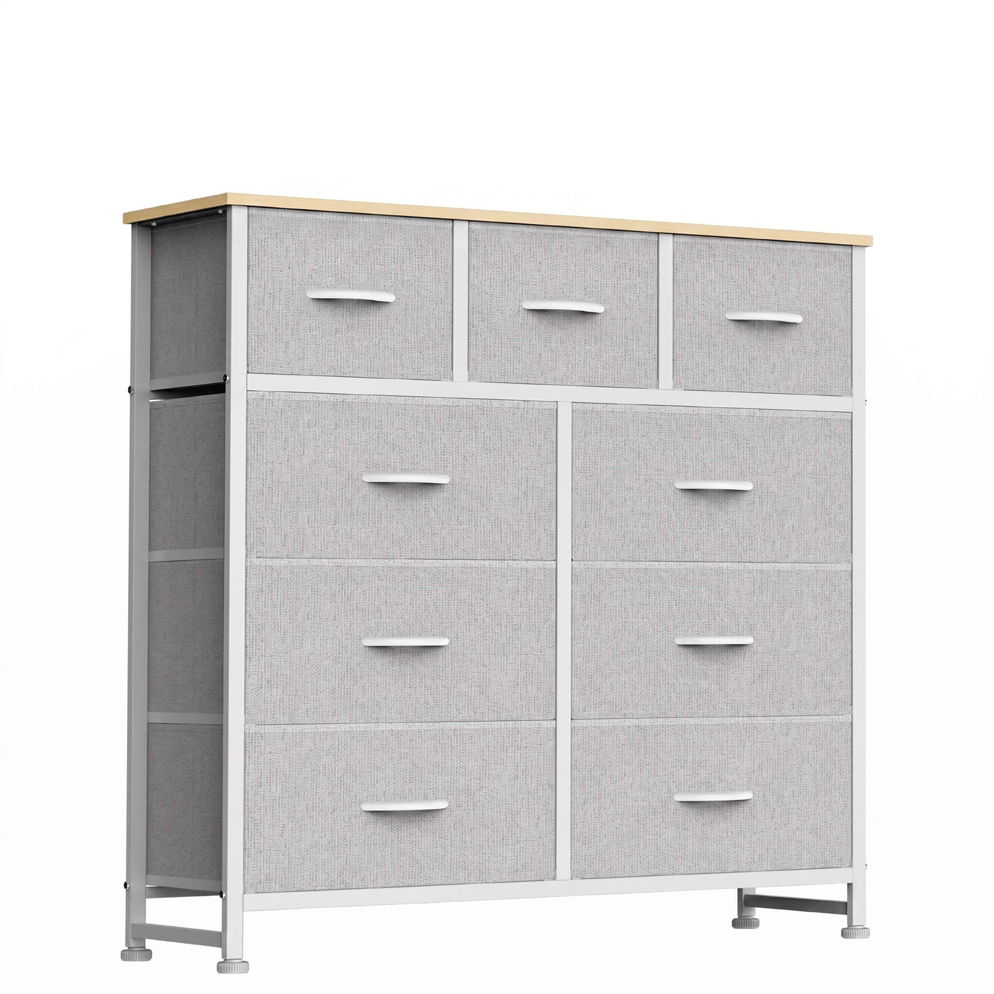 Warebay Fabric Storage Dresser with 9 Drawers, Space-Saving Organizer for Bedroom & Home