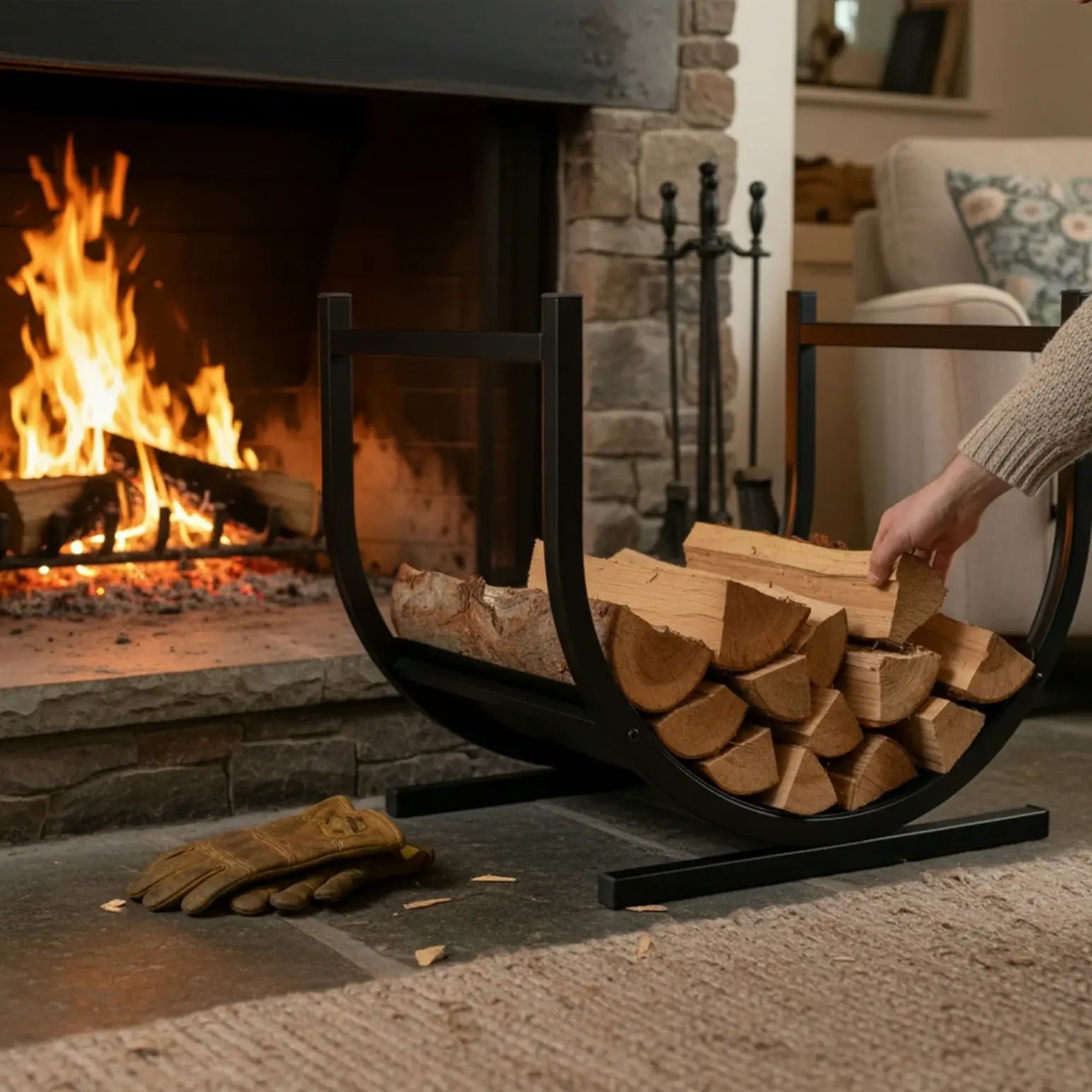 indoor wood racks for firewood