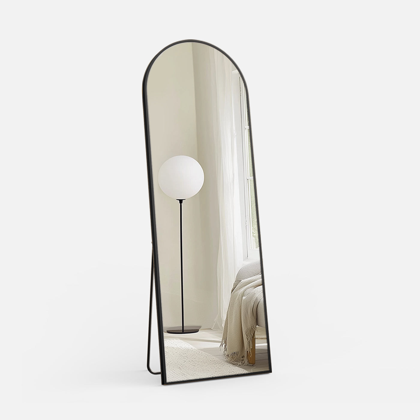 Slim Metal Frame Full Length Floor Mirror