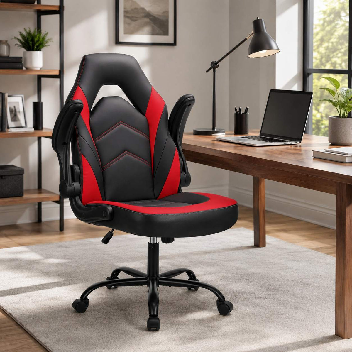 Leather Gaming Chair Height Adjustable