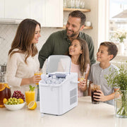 Portable Countertop Ice Maker – 9 Ice Cubes in 6–8 Min, Includes Basket & Scoop