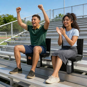 Stadium Seat with Back Support, Foldable Cushioned Portable Bleacher Chair for Sports Outdoor Events