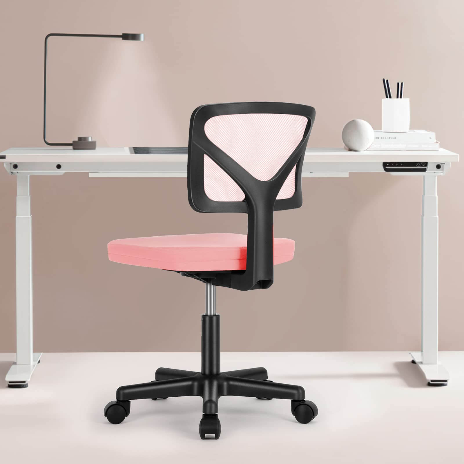 Desk chair setup