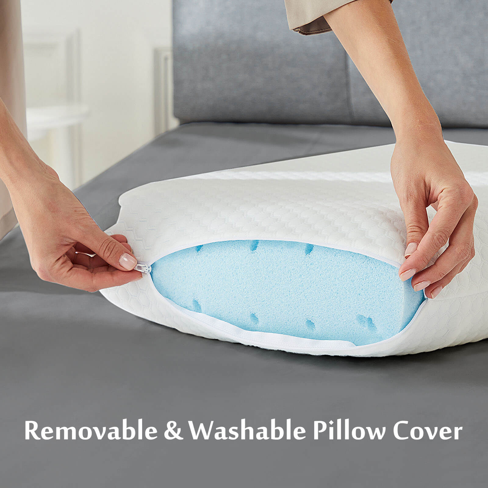 Memory Foam Gel Cooling Pillow