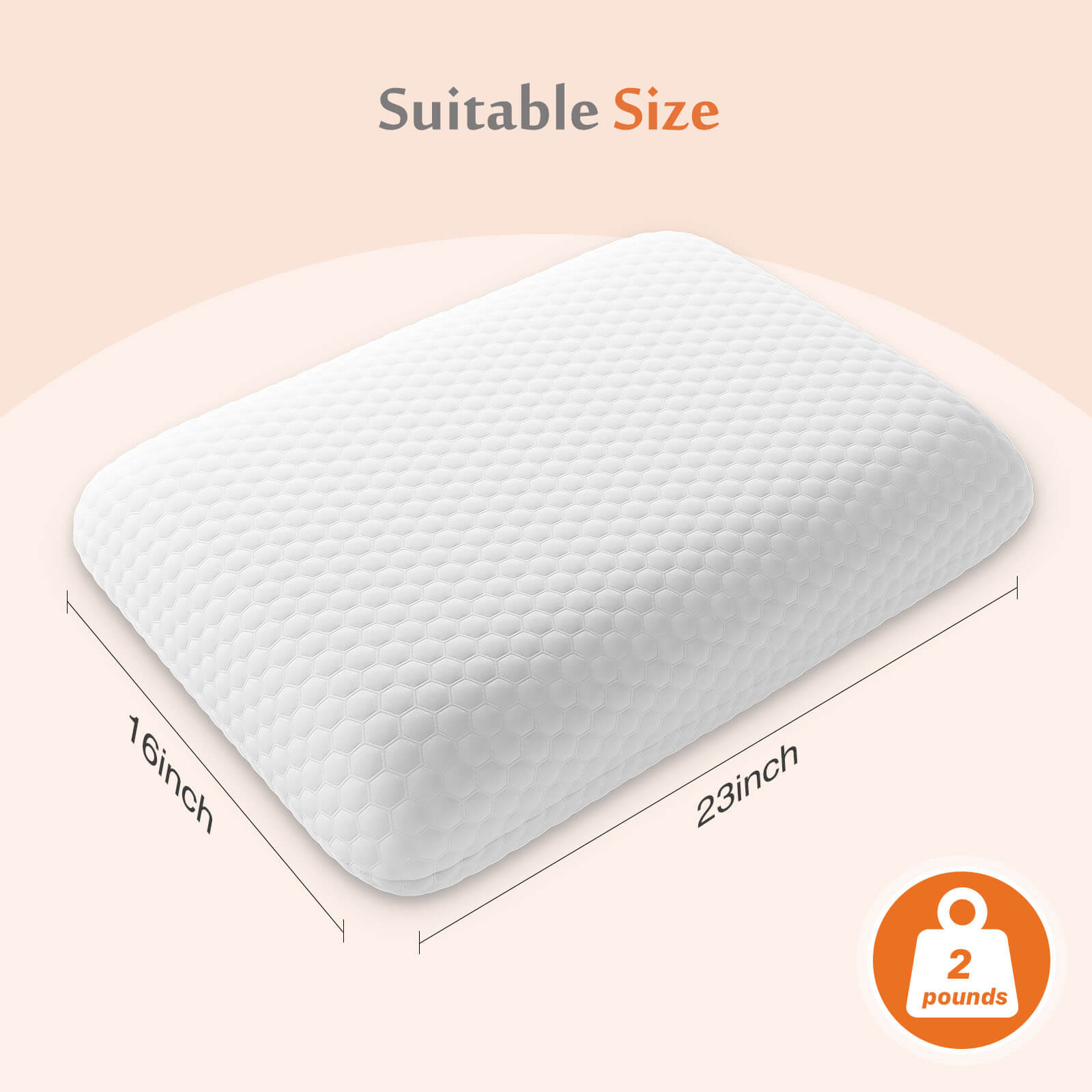 Memory Foam Gel Cooling Pillow