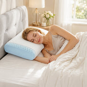 Gel-Infused Memory Foam Cooling Pillow – Pressure Relief & Temperature Regulation for Better Sleep
