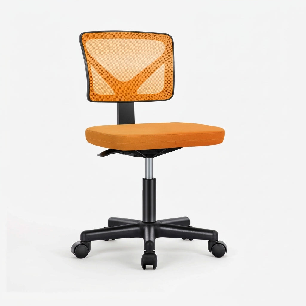 Armless Mesh Back Desk Chair