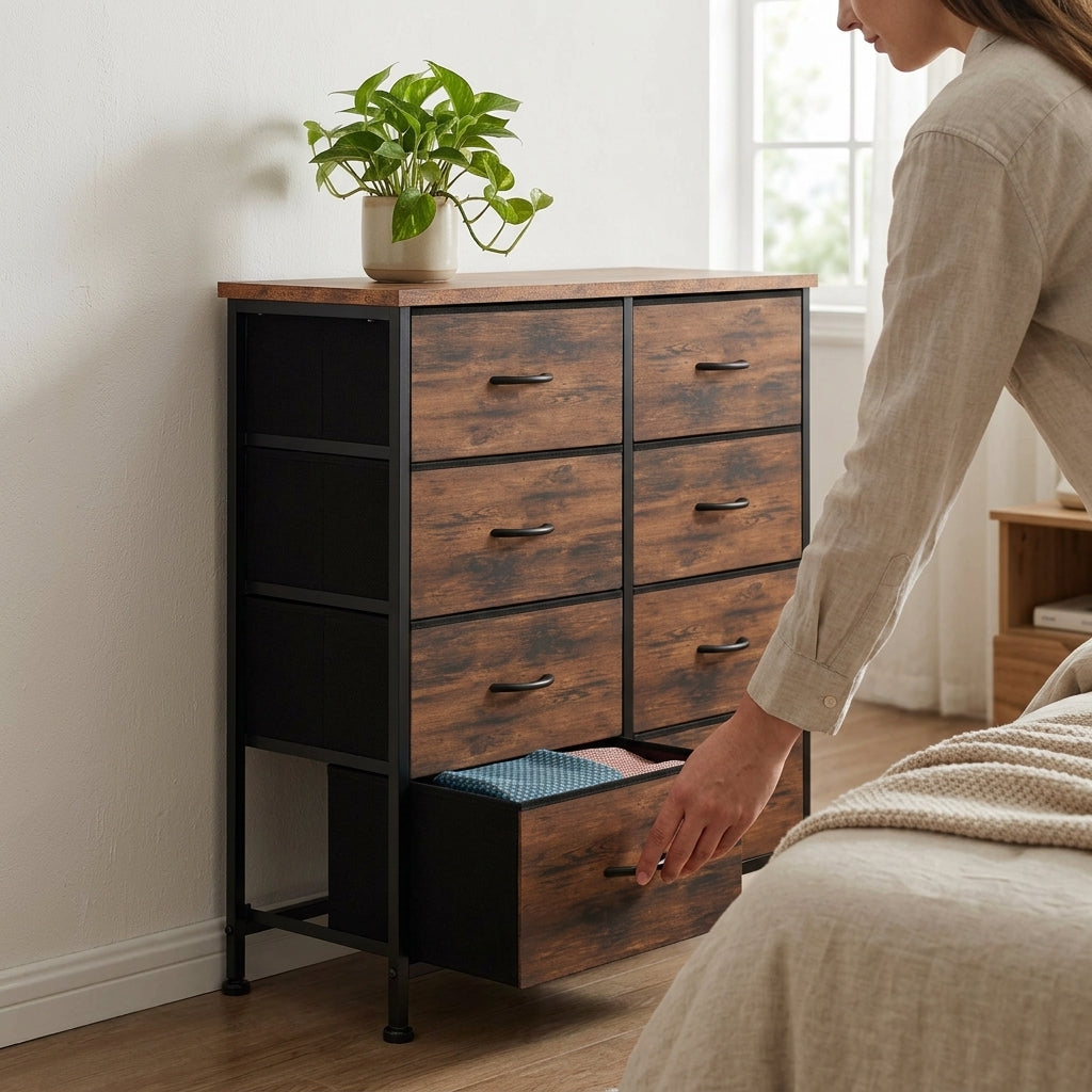 8-Drawer Fabric Storage Tower Dresser