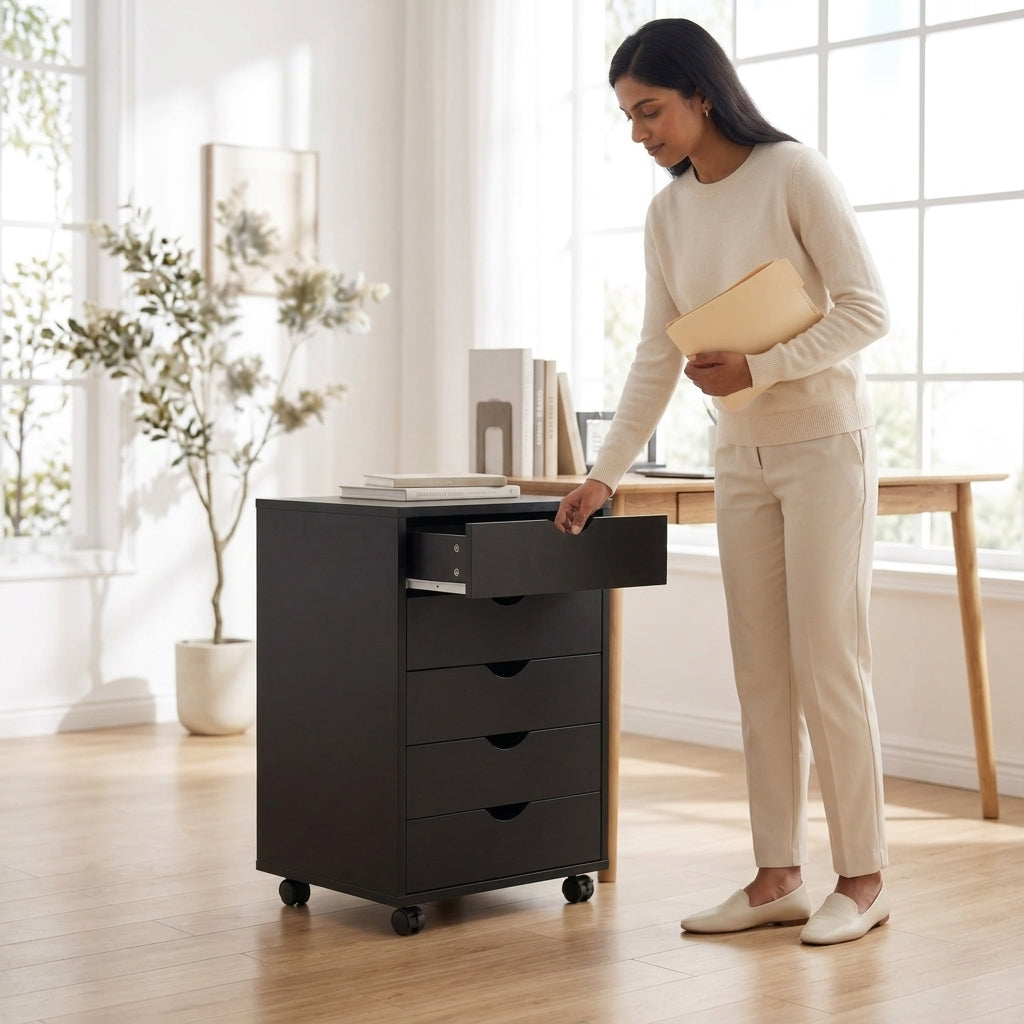 Rolling 4-Drawer Storage Chest