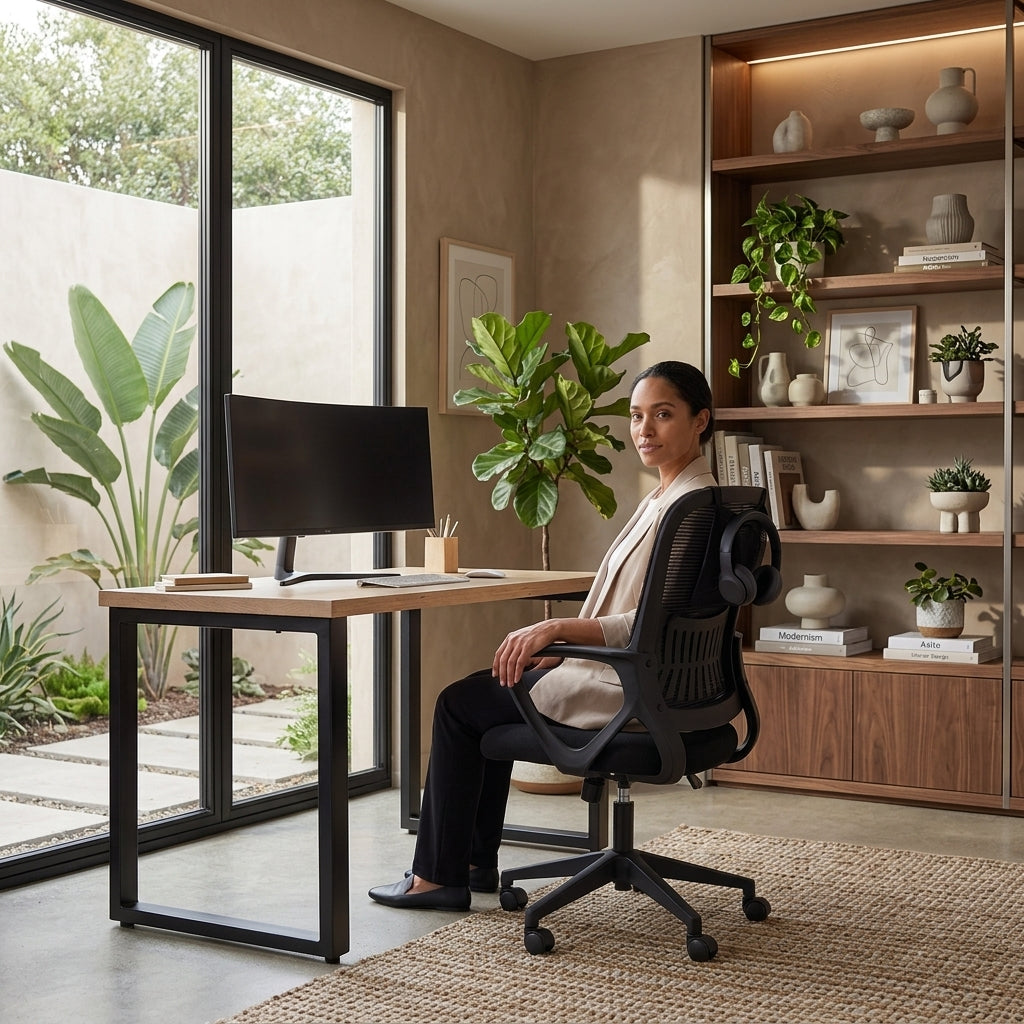 Ergonomic Mesh Drafting Office Chair