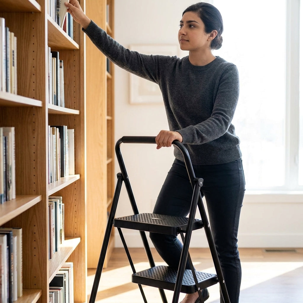 Heavy-Duty Anti-Slip Folding Step Ladder