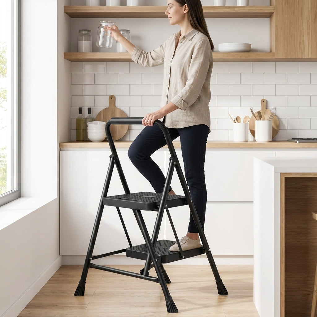 Heavy-Duty Anti-Slip Folding Step Ladder