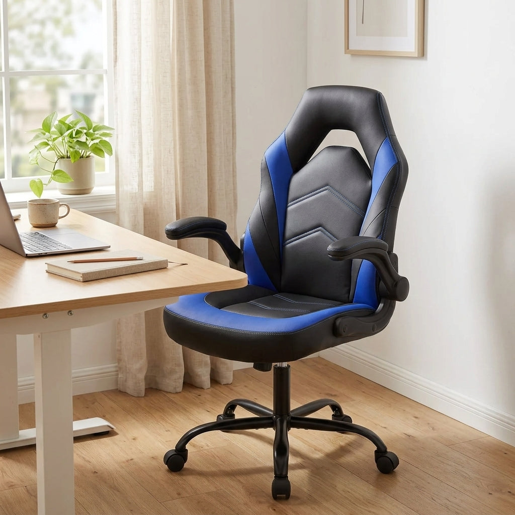 Leather Gaming Chair Height Adjustable