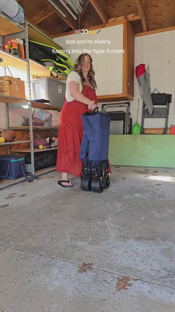 Video uploaded via SwipeReel - WareBay Double Decker Collapsible Wagon  440lbs Heavy Duty 320L Utility Cart.mp4