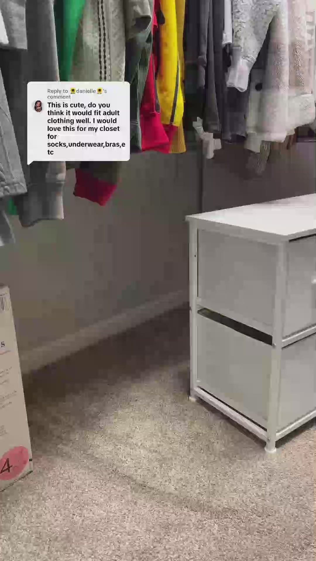 Load video: 5 Drawer Fabric Dresser with Wood Top for Bedroom