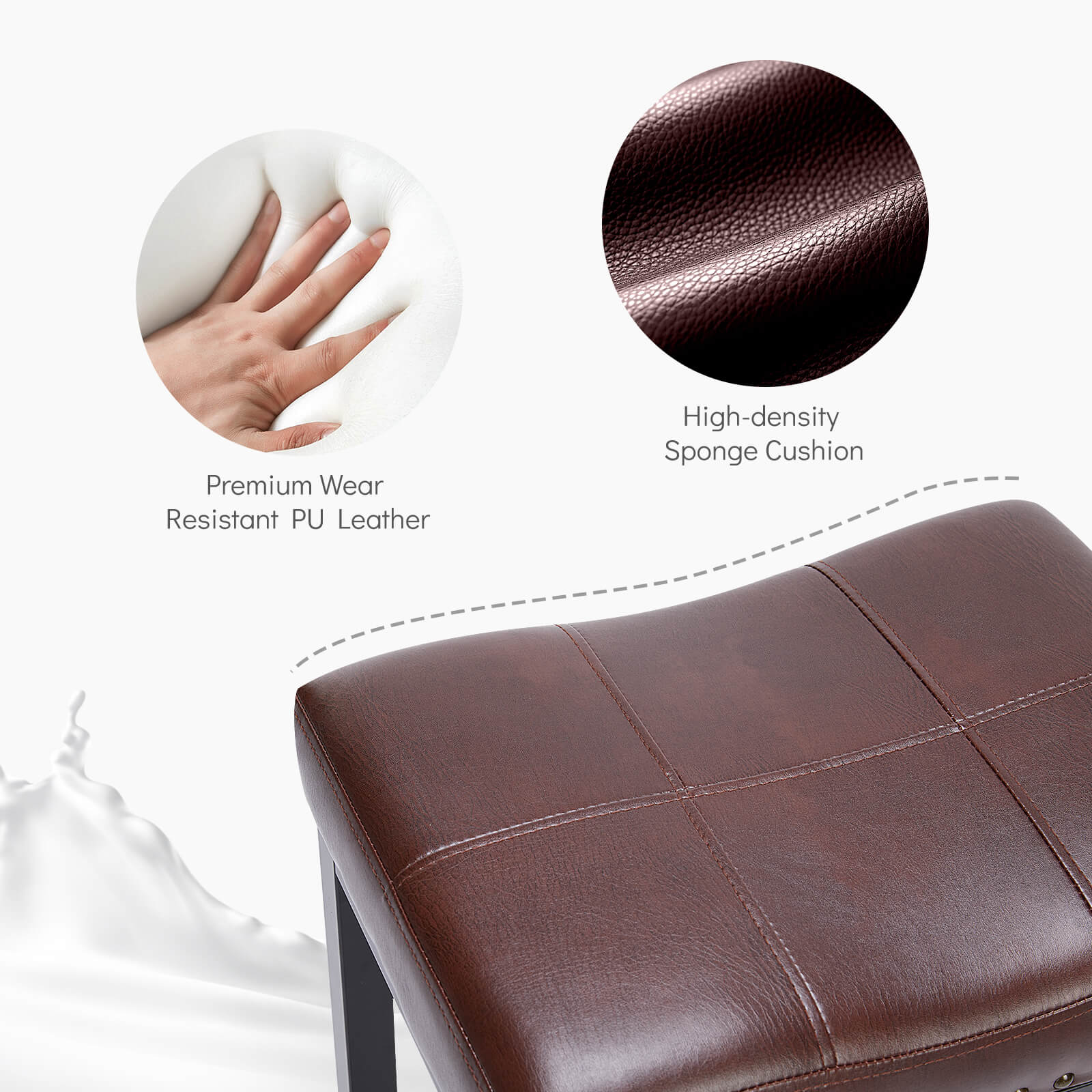 Saddle Bar Stool Soft Cushion