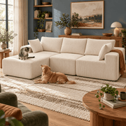 108 Modular L-Shaped Sectional Sofa with Chaise Lounge