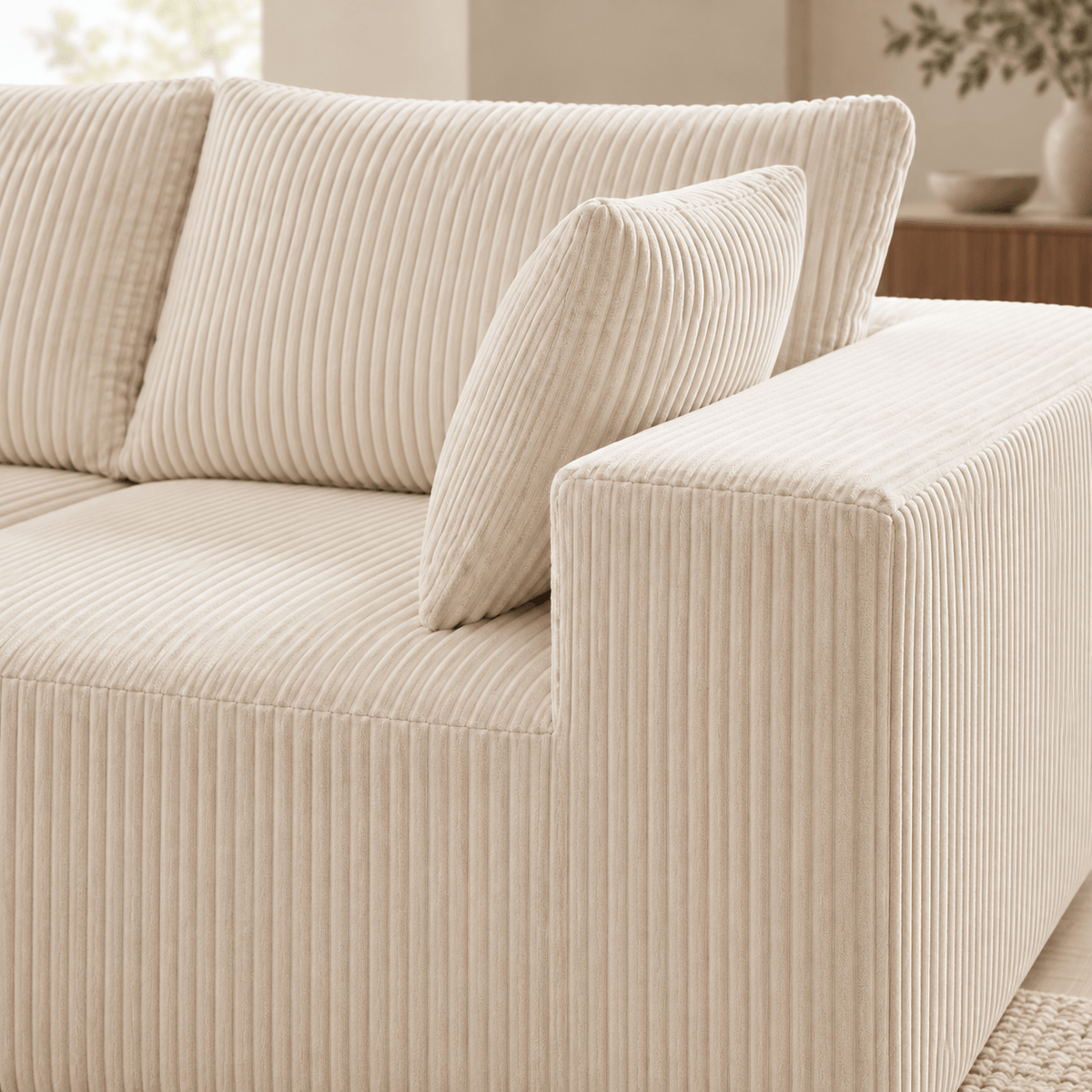 108 Modular L-Shaped Sectional Sofa with Chaise Lounge