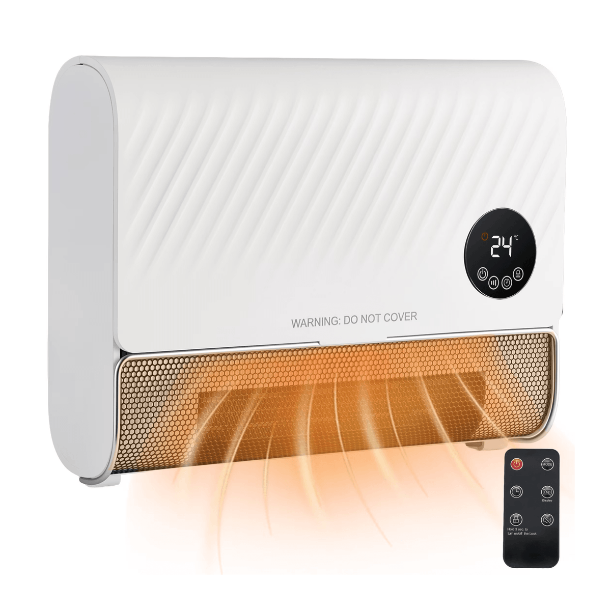 Smart Wall Space Heater with Remote