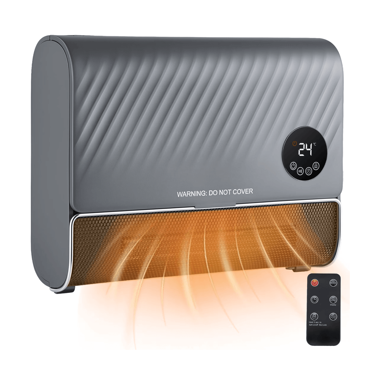 Smart Wall Space Heater with Remote